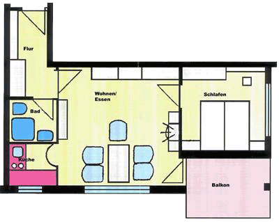 Grundriss Ferienwohnung Allgäu